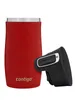A red Contigo travel mug with its black lid detached and placed next to it. Náhľad obrázku produktu