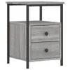 vidaXL Stolik nocny szary dąb sonoma 34x35,5x50 cm Materiał Podgląd zdjęcia produktu 2