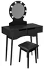 HOME DELUXE - Schminktisch MIRANDA - Schwarz: - 130 x 80 x Produktbild-Vorschau 6