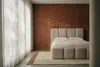 MNUUO Polsterbett MIOA mit Bettkasten Beige 140 x 200 cm Produktbild-Vorschau 5