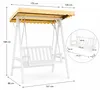 Mucola Hollywood altalena a 3 posti con tetto per giardino Anteprima dell’immagine prodotto 3