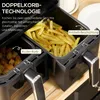 HOMCOM Dual Zone Heißluftfritteuse 8-in-1 8L Airfryer 2 Produktbild-Vorschau 4