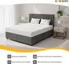 Boxspringbett 180x200 cm - mit Bettkästen mit Matratze mit Produktbild-Vorschau 4
