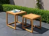 2er Garten Beistelltisch aus Akazienholz – Braun Produktbild-Vorschau 12