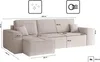 Kaiser Möbel Ecksofa mit schlaffunktion und bettkasten, Produktbild-Vorschau 5