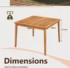 A wooden table with dimensions indicated, suggesting it's a product image for an e-commerce listing. Produktbild-Vorschau