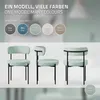 ML-Design sada 6 židlí do jídelny, kuchyňská židle, zelená Náhled obrázku produktu 7