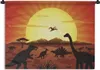 MuchoWow® Wandteppich Wandbehang Dino - Sonne - Natur - Produktbild-Vorschau 1