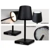 abathe LED dobíjecí stolní lampa s USB v černé barvě - Náhled obrázku produktu 4