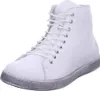 A white high-top sneaker is shown against a white background. Produktbild-Vorschau