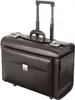 A black pilot case with a retractable handle and wheels, shown against a white background. Produktbild-Vorschau
