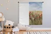 MuchoWow® Wandteppich Wandbehang Wolken - Blumen - Rot Produktbild-Vorschau 3