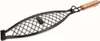 A fish grill basket with a wooden handle, shown against a white background. Produktbild-Vorschau