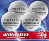 4 x CR1216 WILHELM Lithium Knopfzelle 3V 26 mAh ø12 x 1,6 Produktbild-Vorschau 1