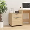 vidaXL Skriňa na dokumenty s kolieskami Sonoma Oak 45x38x54 Náhľad obrázku produktu 2