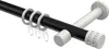 Interdeco Gardinenstange / Vorhangstange Schwarz / Weiß, Produktbild-Vorschau 1