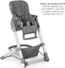 A high chair with text overlay. Produktbild-Vorschau