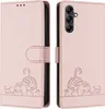 Kožené pouzdro pro Samsung Galaxy A15 5G/4G, sladká kočka Náhled obrázku produktu 2