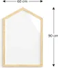Lavagna bianca magnetica 90x60 cm a forma di casetta Anteprima dell’immagine prodotto 6