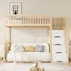 Hochbett,Kinderbett(natur)Holzbett,mit Produktbild-Vorschau 2