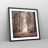 Gerahmtes Poster - Schwarzer Rahmen - Wald Straße Baum - Produktbild-Vorschau 8