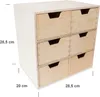 Creative Deco Drewniany organizer 6 Szufladek | 28.5 x 20 x Podgląd zdjęcia produktu 2