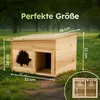 Moorland Igelhaus Winterfest Überwinterungs Holz, 32×26 cm Produktbild-Vorschau 5