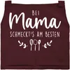 Kochschürze Damen mit Spruch Bei Mama schmeckts am besten Produktbild-Vorschau 1