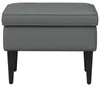 vidaXL Hocker Dunkelgrau 55 x 35 x 41 cm Stoff Produktbild-Vorschau 3