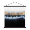 MuchoWow® Textilposter Abstrakt - Gold - Luxus - Blau 90x90 Produktbild-Vorschau 1