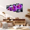Bild auf Leinwand - Leinwandbild - Blumen Steine Violett Produktbild-Vorschau 7