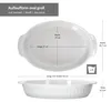 Auflaufform oval mit Henkel groß Weiß Keramik 36x23,7x6,5cm Produktbild-Vorschau 8