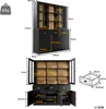 Mobile da cucina Flieks a colonna con ante in acrilico, Anteprima dell’immagine prodotto 4
