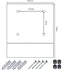 SASKA GARDEN Briefkasten 30,5 x 9,5 x 33 cm anthrazit Produktbild-Vorschau 7