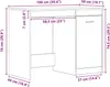Schreibtisch Schwarz Eiche 100x50x76 cm Holzwerkstoff, Produktbild-Vorschau 9
