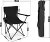 BigDean Faltstuhl SCHWARZ Campingstuhl Anglerstuhl mit Produktbild-Vorschau 7