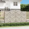 vidaXL Gabionen mit Hochbogen 8 Stk. 300x50x180/200cm Produktbild-Vorschau 2