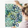 10m VLIES TAPETE Rolle Gemalte Aquarell Blätter NATUR XXL Produktbild-Vorschau 4
