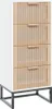vidaXL Highboard Weiß 40x30x95 cm Holzwerkstoff Produktbild-Vorschau 2