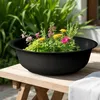 Mini laghetto da giardino rotondo nero - 52 cm - Anteprima dell’immagine prodotto 7