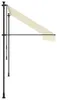 vidaXL Markise Einziehbar Creme 350x150 cm Stoff und Stahl Produktbild-Vorschau 5