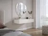 Comodino sospeso con due cassetti, frontale rigato - Anteprima dell’immagine prodotto 1