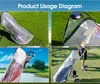 Průhledný praktický kryt golfového bagu odolný proti dešti Náhled obrázku produktu 4
