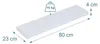 Relaxdays Wandregal, 3er Set, HxBxT: 4 x 80 x 23 cm, Produktbild-Vorschau 4