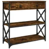 vidaXL Konzolový stolek Smoked Oak 75x28x75 cm Dřevěné Náhled obrázku produktu 1