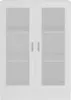 A white cabinet with glass doors. Produktbild-Vorschau