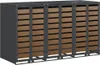 vidaXL Carrello portacestini per 3 contenitori 204 x 77,5 x Anteprima dell’immagine prodotto 1