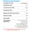 A product parameter table with technical specifications. Náhľad obrázku produktu
