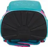 The bottom of a child's backpack is shown, with a padded black base and teal and pink accents. Anteprima dell’immagine prodotto