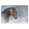 MuchoWow® Schreibtischunterlage Pferd - Smoke - Schwarz Produktbild-Vorschau 1